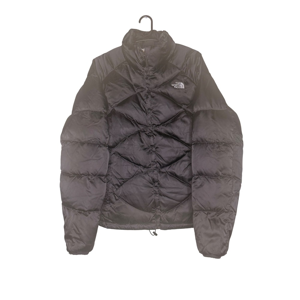 The North Face Women 550 Down Jacket Black Diamond Quilted Puffer Coat Gorpcore